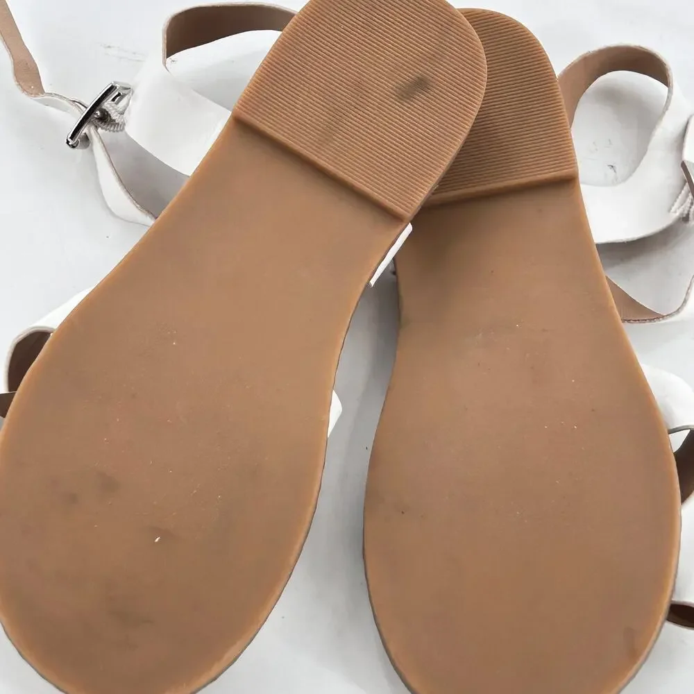 Tucker + Tate Arya Cross Strap Sandal 4 White NWOT Kids Girls Beach Party Dress